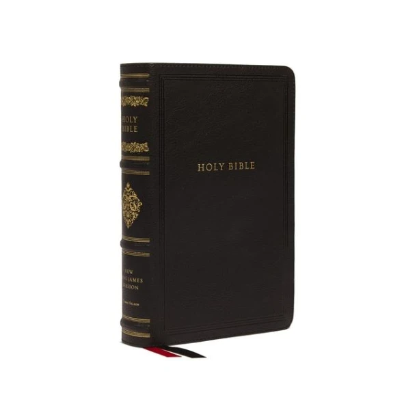 NKJV, Personal Size Reference Bible, Sovereign Collection, Leathersoft, Black, Red Letter, Comfort Print – Thomas Nelson – boek cover