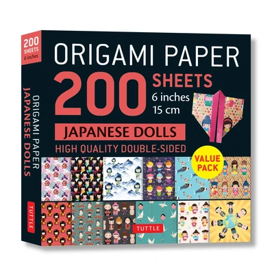 Origami Paper 200 sheets Japanese Dolls 6" (15 cm) – boek cover