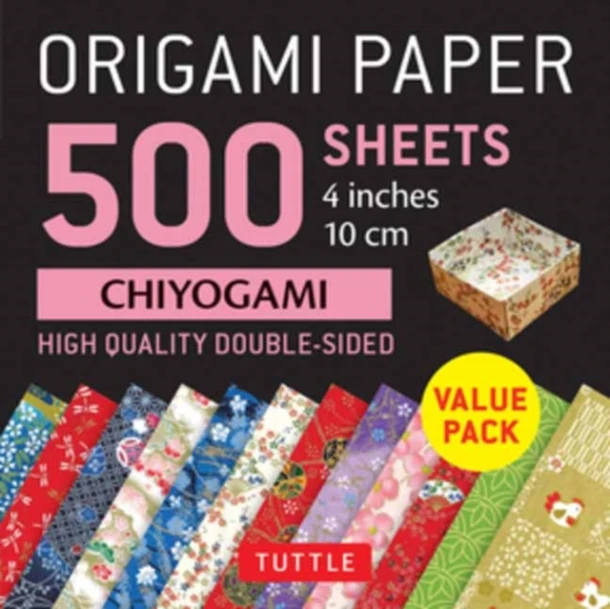 Origami Paper 500 sheets Chiyogami Patterns 4" (10 cm) – Tuttle Studio – boek cover