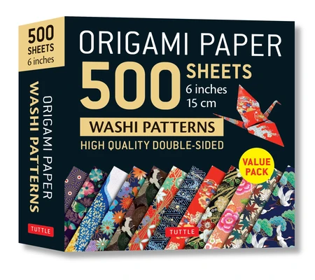 Origami Paper 500 sheets Japanese Washi Patterns 6" (15 cm) – Tuttle Studio – boek cover