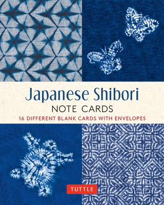 Japanese Shibori, 16 Note Cards: 16 Different Blank Cards with 17 Patterned Envelopes in a Keepsake Box! – Tuttle Studio – boek cover