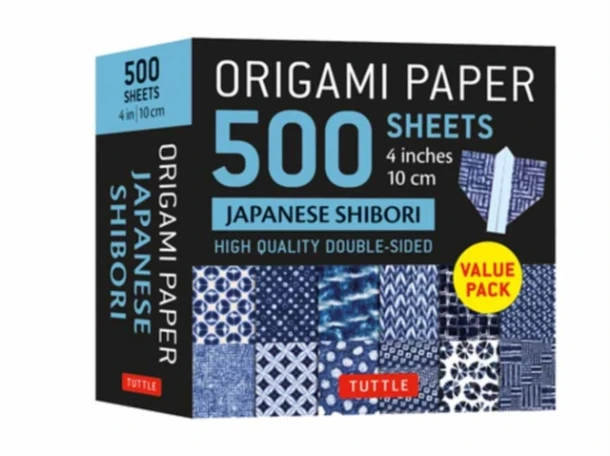 Origami Paper 500 sheets Japanese Shibori 4" (10 cm) – Tuttle Studio – boek cover