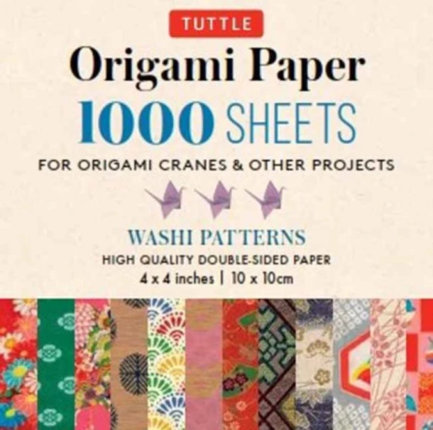 Origami Paper Washi Patterns 1,000 sheets 4" (10 cm) – Tuttle Studio – boek cover
