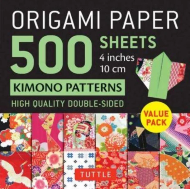 Origami Paper 500 sheets Kimono Patterns 4" (10 cm) – Tuttle Studio – boek cover