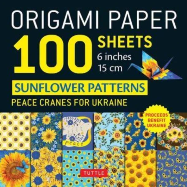 Origami Paper 100 Sheets Sunflower Patterns 6" (15 cm) – Tuttle Studio – boek cover