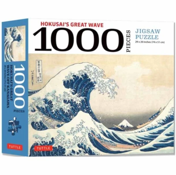 Hokusai's Great Wave - 1000 Piece Jigsaw Puzzle: Finished Size 29 in X 20 Inch (74 X 51 CM) – Tuttle Studio – boek cover