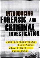 Introducing Forensic and Criminal Investigation – Monckton-Smith, Jane – boek cover