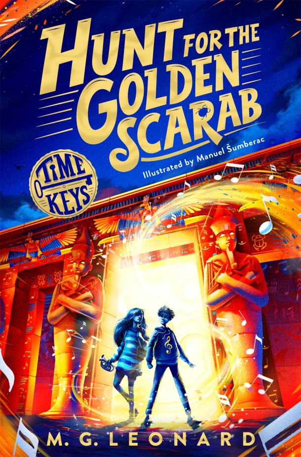 Hunt for the Golden Scarab – M. G. Leonard – boek cover