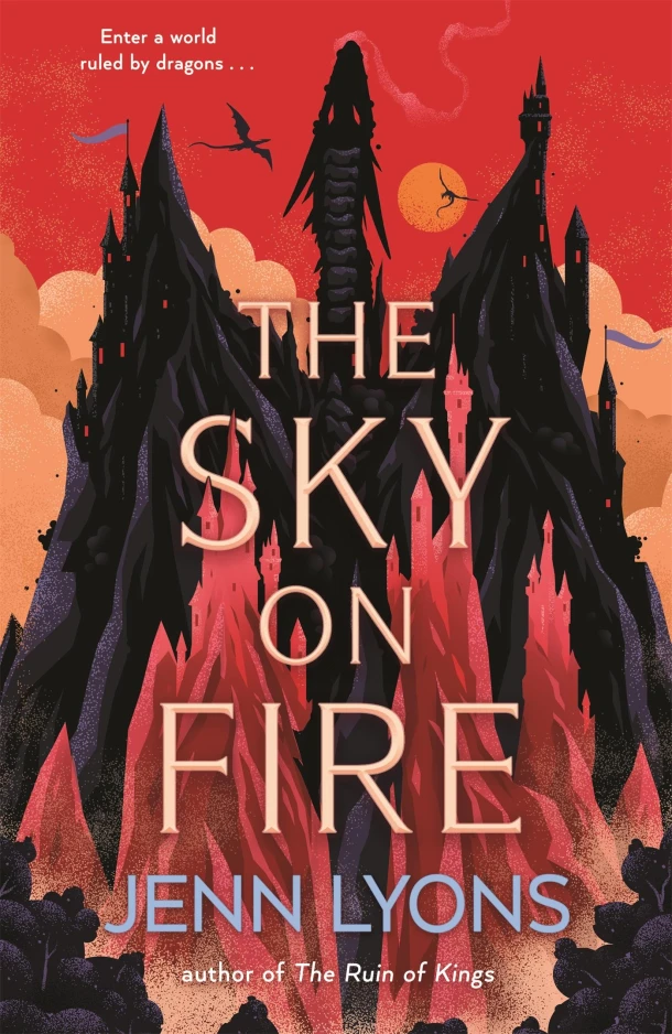 The Sky on Fire – Jenn Lyons – boek cover