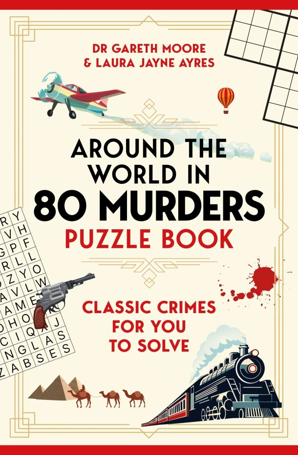 Around the World in 80 Murders Puzzle Book – Dr Gareth Moore – boek cover