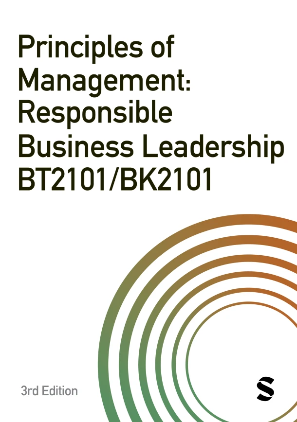 Principles of Management: Responsible Business Leadership BT2101/BK2101 – boek cover