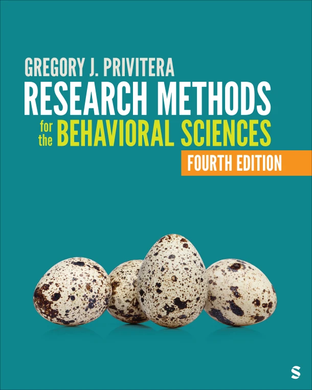 Research Methods for the Behavioral Sciences – Gregory J. Privitera – boek cover