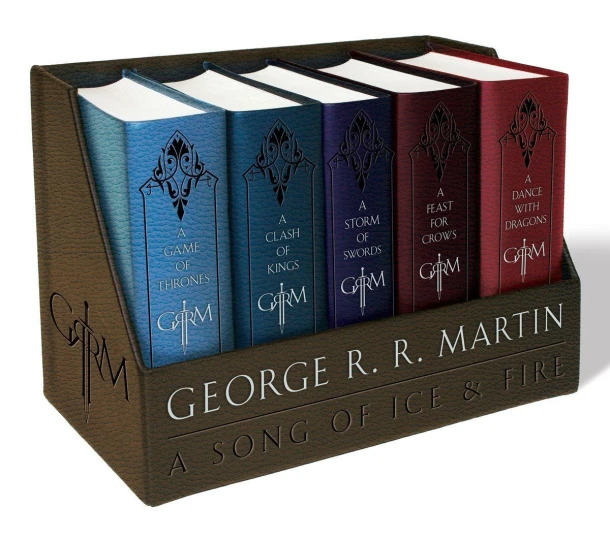 George R. R. Martin's A Game of Thrones Leather-Cloth Boxed Set (Song of Ice andFire Series) – George R. R. Martin – boek cover