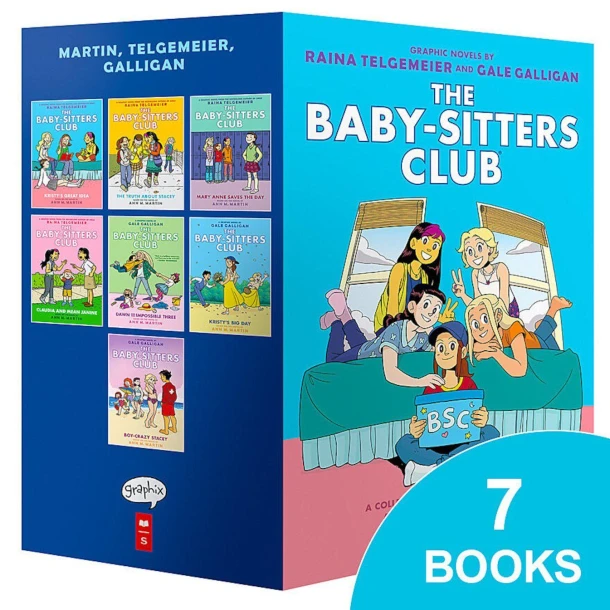 The Baby-sitters Club #1-7 Graphic Novel Box Set – Ann M. Martin – boek cover