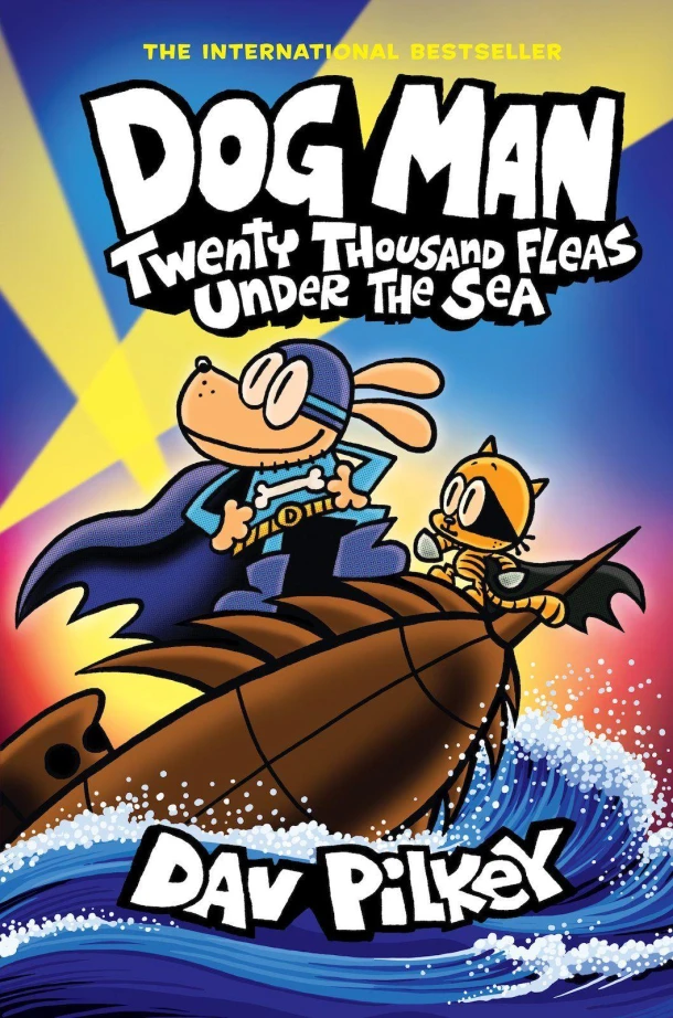 Dog Man: Twenty Thousand Fleas Under the Sea: A Graphic Novel (Dog Man #11): From the Creator of Captain Underpants – Dav Pilkey – boek cover