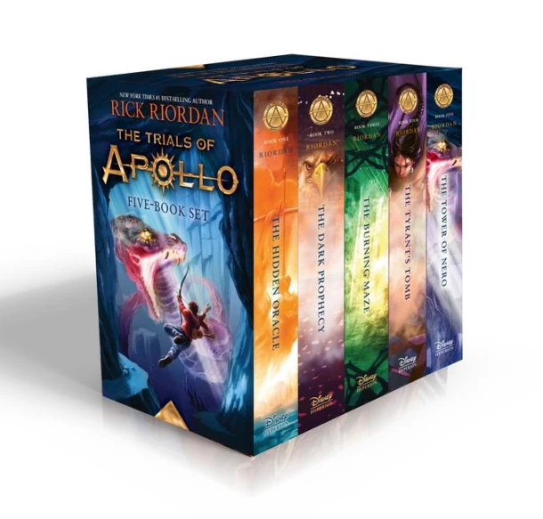 Trials of Apollo, the 5 Book Paperback Boxed Set – Rick Riordan – boek cover