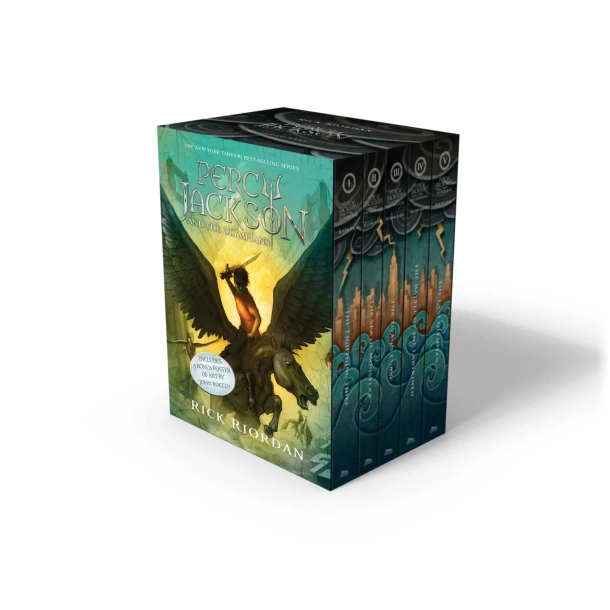 Percy Jackson and the Olympians 5 Book Paperback Boxed Set (W/Poster) – Rick Riordan – boek cover