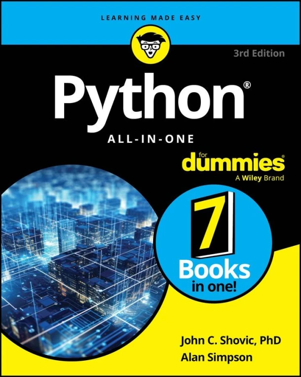 Python All¿in¿One For Dummies, 3rd Edition – Alan Simpson – boek cover