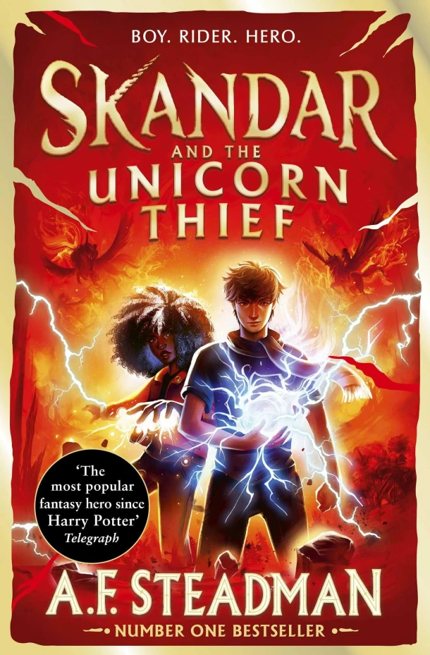 Skandar and the Unicorn Thief – A.F. Steadman – boek cover