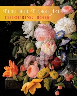 Beautiful Floral Art Colouring Book – David Woodroffe – boek cover