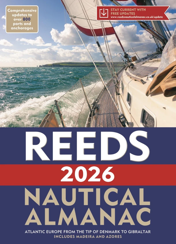Reeds Nautical Almanac 2026 – Perrin Towler – boek cover