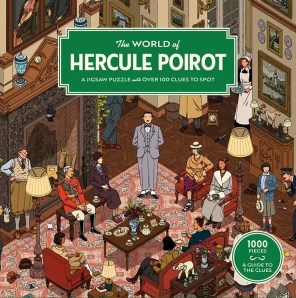 The World of Hercule Poirot: A 1000-Piece Jigsaw Puzzle – Agatha Christie Ltd – boek cover