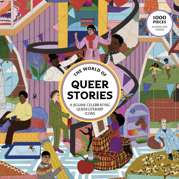 The World of Queer Stories 1000 Piece Puzzle: Celebrating LGBTQ+ Literary Icons – Jake Hall – boek cover