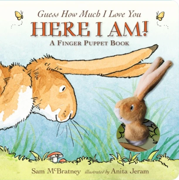Guess How Much I Love You: Here I Am A Finger Puppet Book – Sam McBratney – boek cover