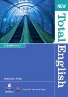 New Total English Elementary. Students‘ Book (with Active Book CD-ROM) & MyLab – boek cover
