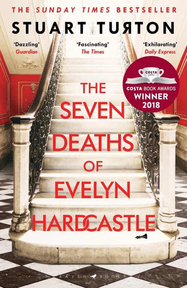 The Seven Deaths of Evelyn Hardcastle – Stuart Turton – boek cover