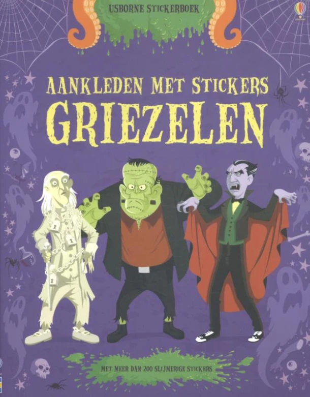 Aankleden met stickers - griezelen – Diego Diaz – boek cover