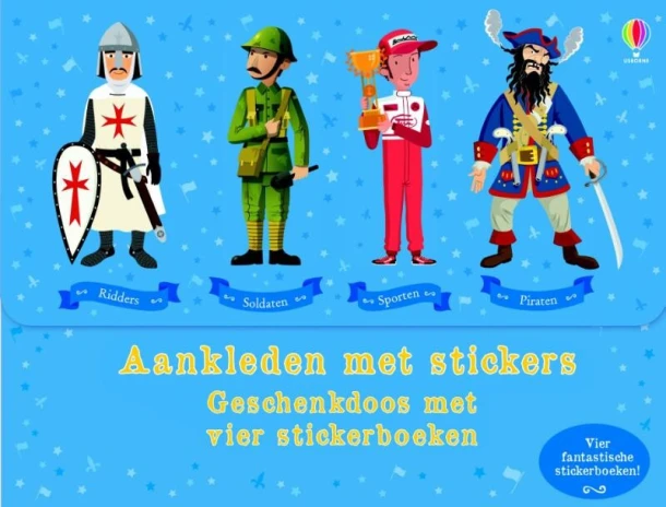 Aankleden met stickers - Geschenkdoos – boek cover