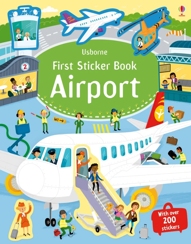 First Sticker Book Airport – Sam Smith – boek cover