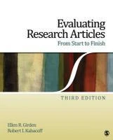 Evaluating Research Articles From Start to Finish – Girden, Ellen Robinson – boek cover