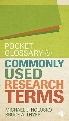 Pocket Glossary for Commonly Used Research Terms – boek cover