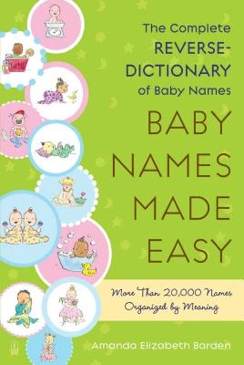 Baby Names Made Easy – Amanda Elizabeth Barden – boek cover