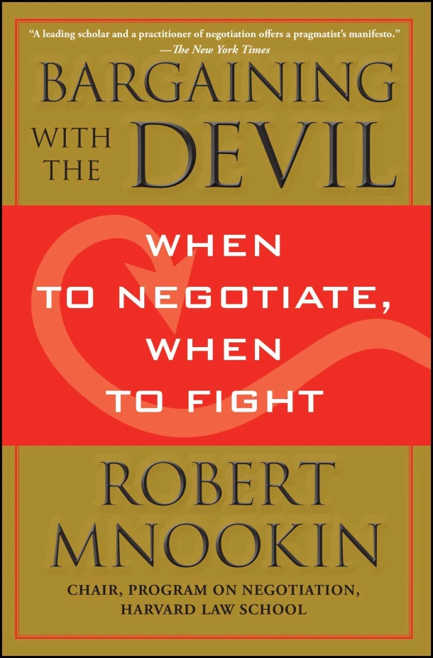 Bargaining with the Devil – Robert Mnookin – boek cover