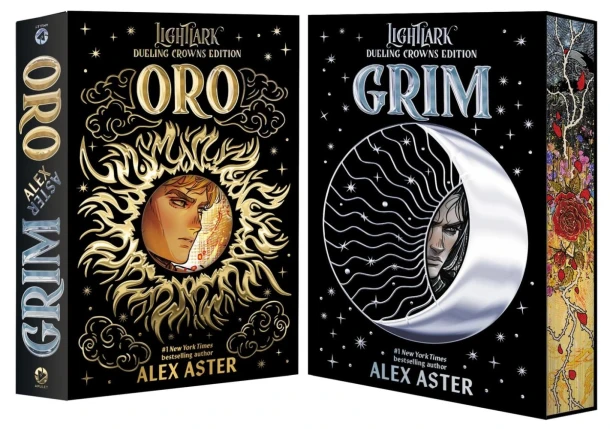 Grim and Oro: Dueling Crowns Edition (A Lightlark Saga Deluxe Companion Book) – Alex Aster – boek cover