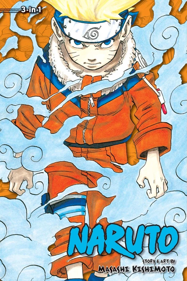 Naruto (3-in-1 Edition), Vol. 1 – Masashi Kishimoto – boek cover