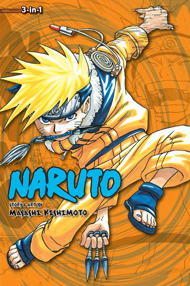 Naruto (3-in-1 Edition), Vol. 2 – Masashi Kishimoto – boek cover