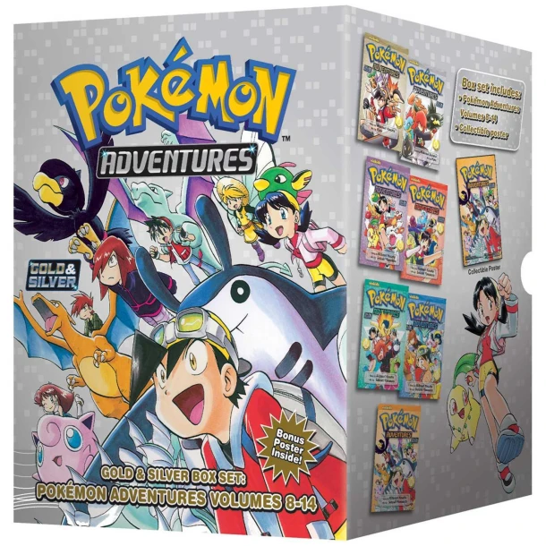 Pokémon Adventures Gold & Silver Box Set (Set Includes Vols. 8-14) – Hidenori Kusaka – boek cover