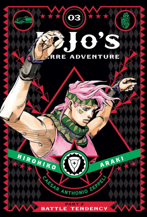 JoJo's Bizarre Adventure: Part 2--Battle Tendency, Vol. 3 – Hirohiko Araki – boek cover