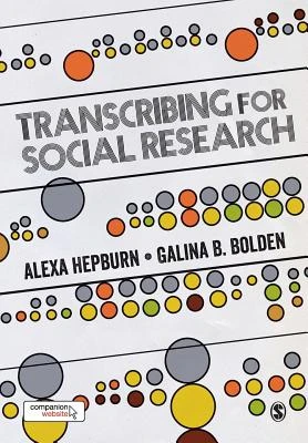 Transcribing for Social Research – Hepburn – boek cover