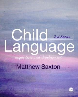 Child Language – Matthew Saxton – boek cover