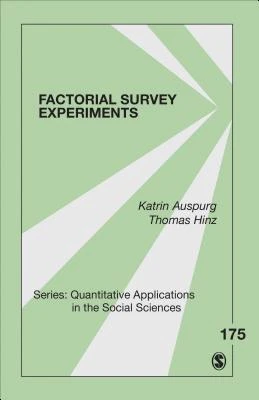 Factorial Survey Experiments – boek cover