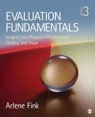 Evaluation Fundamentals: Insights into Program Effectiveness, Quality, and Value – Fink – boek cover