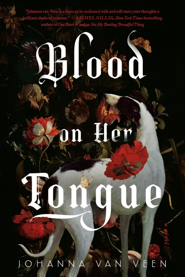 Blood on Her Tongue – Johanna van Veen – boek cover