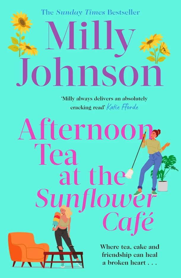 Afternoon Tea at the Sunflower Cafe – Milly Johnson – boek cover