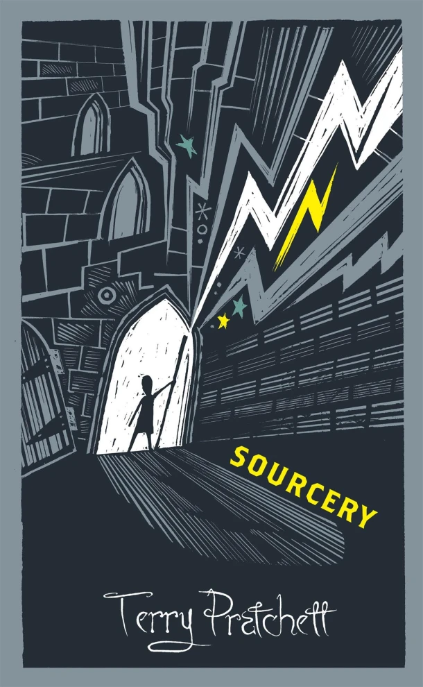 Sourcery – Terry Pratchett – boek cover