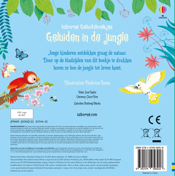 Geluidsboekje ¿ Geluiden in de jungle – boek cover